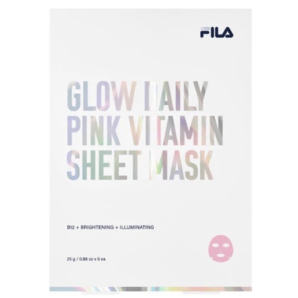 FILA Glow Daily Pink Vitamin Sheet Mask (4 Sheets) - Picture 4 of 15